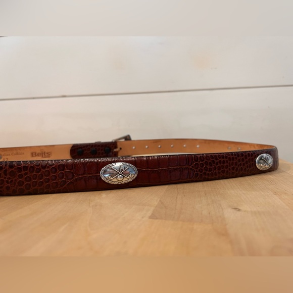 Golf swinger Genuine leather calfskin men’s Golf belt size 42 - Picture 2 of 6